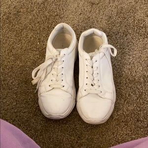 Chunky white trainers